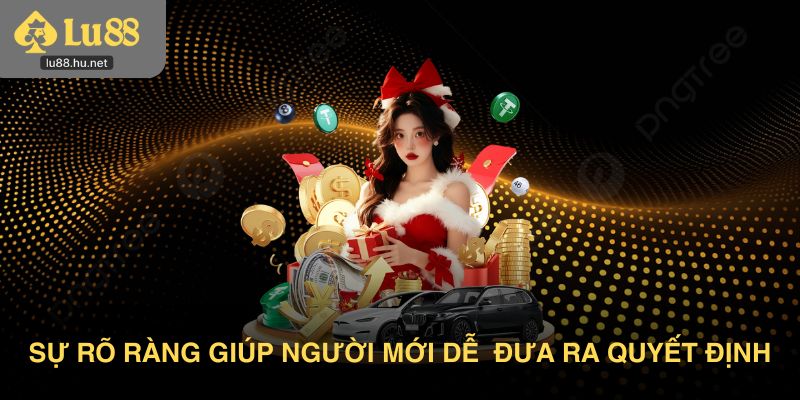 Sự rõ ràng giúp người mới dễ dàng đưa ra quyết định